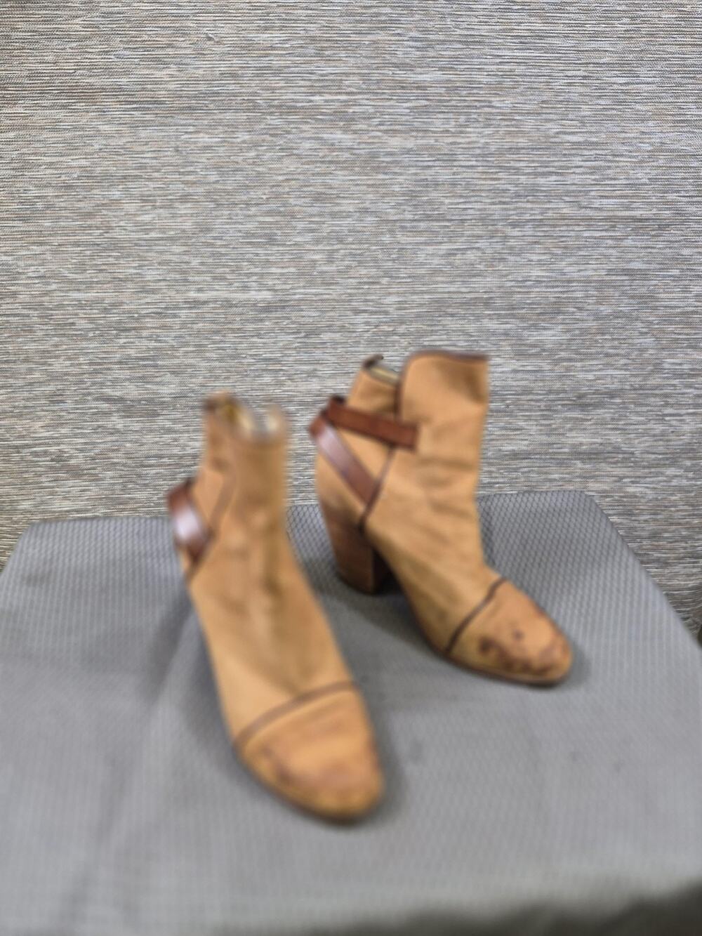 Rag & Bone Boots Womens Size EU 40 US10 Brown Suede Ankle Strap Western Booties